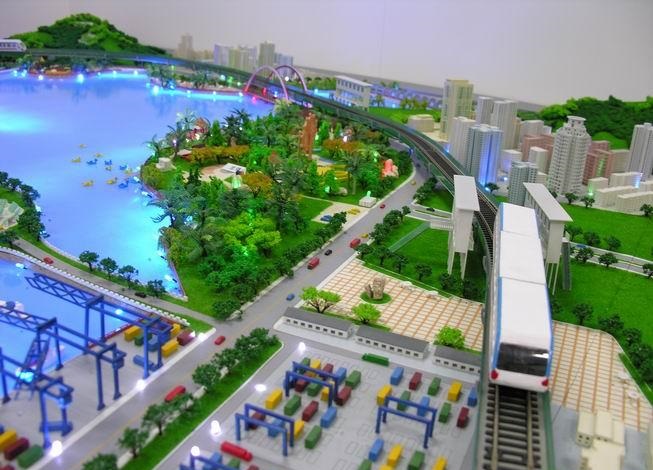 巧家县港口沙盘